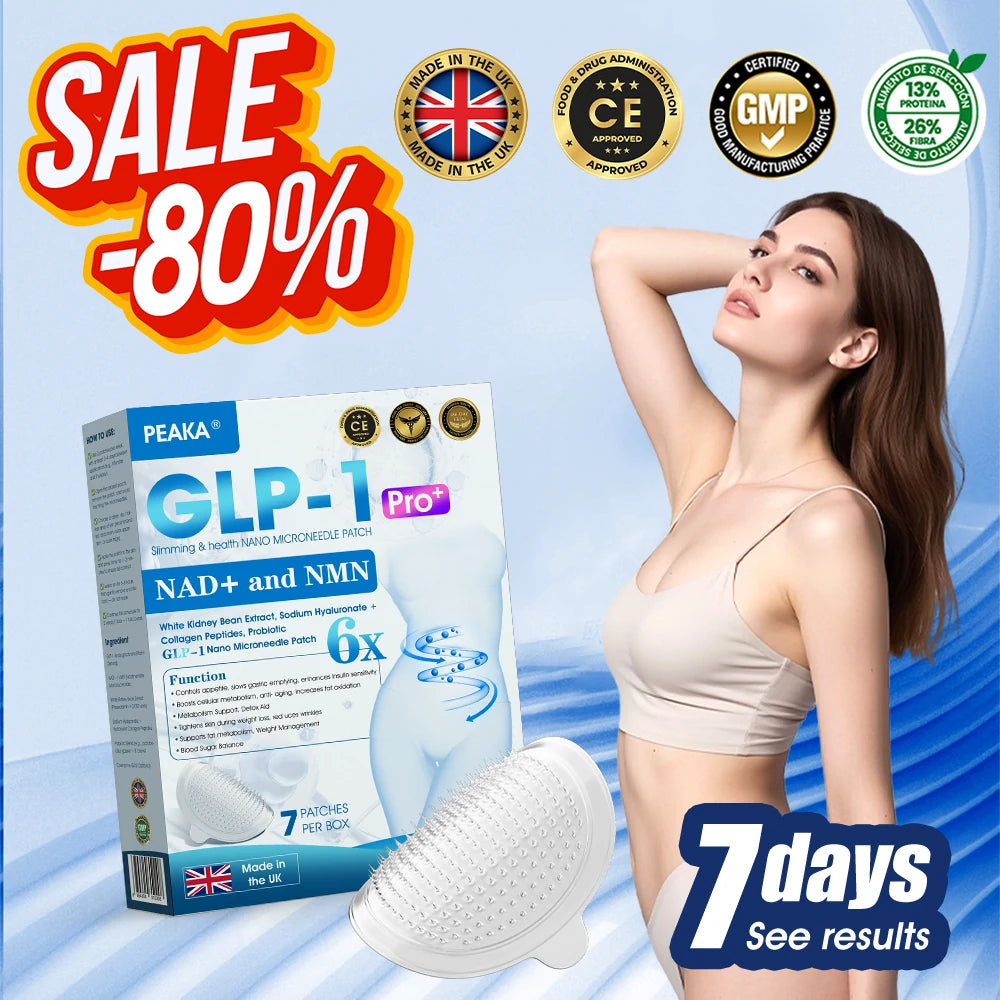 【Last Day Promotion 80% OFF🥇】PEAKA® GLP-1 & NAD+ Slimming & health NANO MICRONEEDLE PATCH🇬🇧(Zero Pain. 24/7 Release | Lose 20lbs FAST | 90% Sugar Drop | )👨⚕️