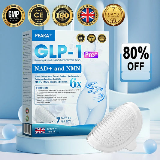 【Last Day Promotion 80% OFF🥇】PEAKA® GLP-1 & NAD+ Slimming & health NANO MICRONEEDLE PATCH🇬🇧(Zero Pain. 24/7 Release | Lose 20lbs FAST | 90% Sugar Drop | )👨‍⚕️