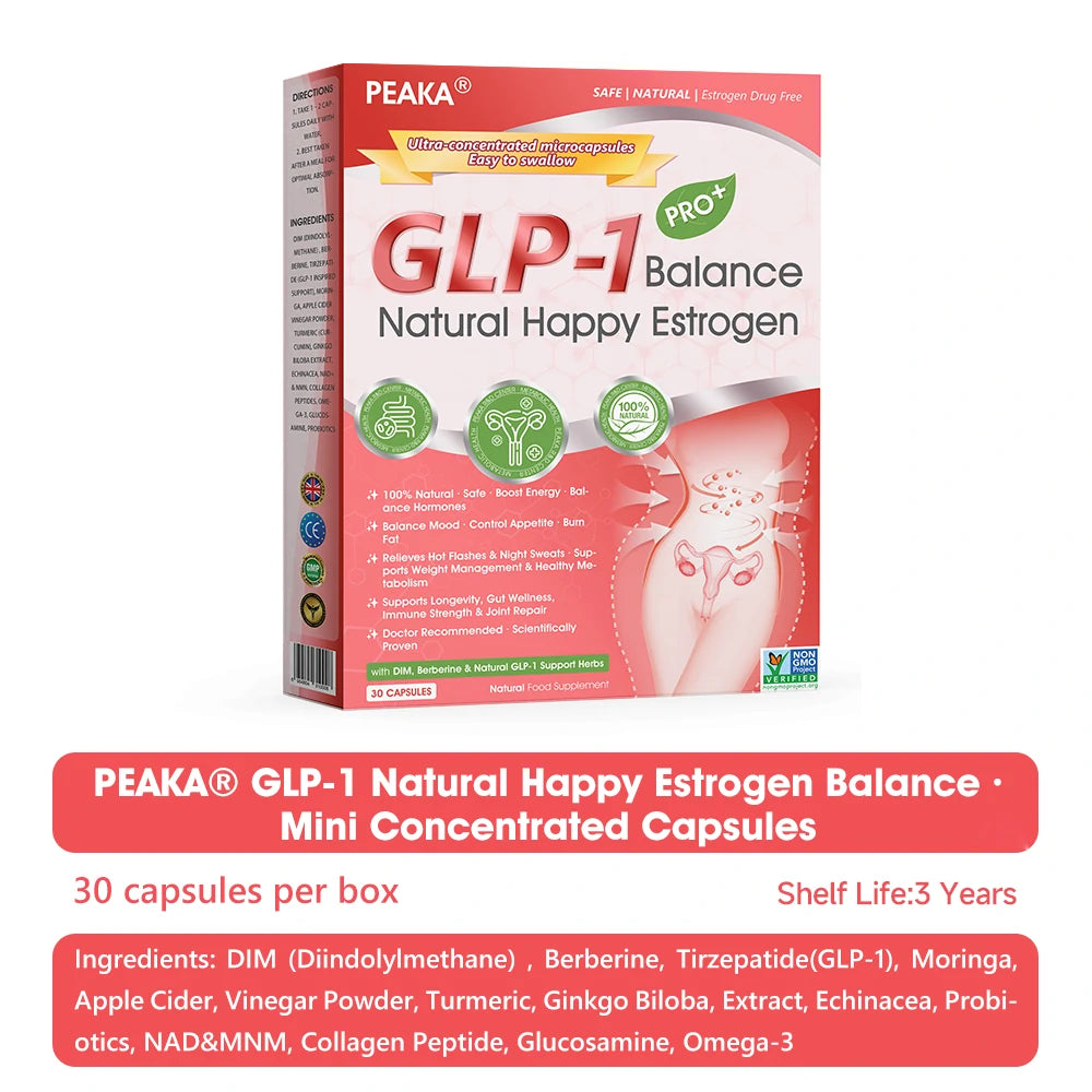 | 𝐋𝐚𝐬𝐭 𝐃𝐚𝐲 𝐏𝐫𝐨𝐦𝐨𝐭𝐢𝐨𝐧 8𝟎% 𝐎𝐅𝐅 | 🇬🇧 PEAKA® GLP-1 Natural Happy Estrogen Balance · Double-Layer Nanoliposome Microcapsules ·Easy-to-Swallow for Middle-Aged & Older Adults💪For obesity, diabetes, menopause relief, sleep, gut & joints)