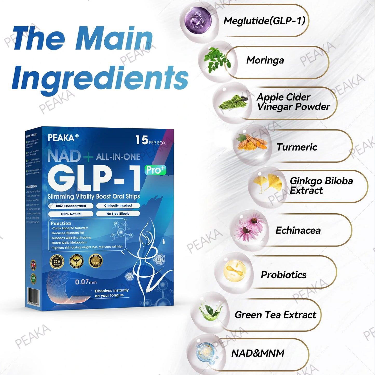 【Final Day – 80% OFF】PEAKA® GLP‑1 Seven-in-One Slimming Vitality Boost Oral Strips 👩‍⚕️ FDA-Registered | 1 Strip Daily | Visible Results in 7 Days ✅ Supports Weight Loss, Heart Health, Blood Sugar, Sleep & Joint Mobility