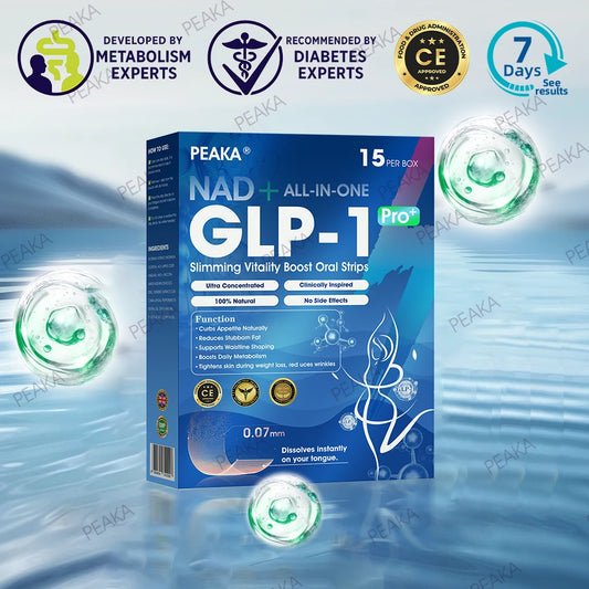 【Final Day – 80% OFF】PEAKA® GLP‑1 Seven-in-One Slimming Vitality Boost Oral Strips 👩‍⚕️ FDA-Registered | 1 Strip Daily | Visible Results in 7 Days ✅ Supports Weight Loss, Heart Health, Blood Sugar, Sleep & Joint Mobility